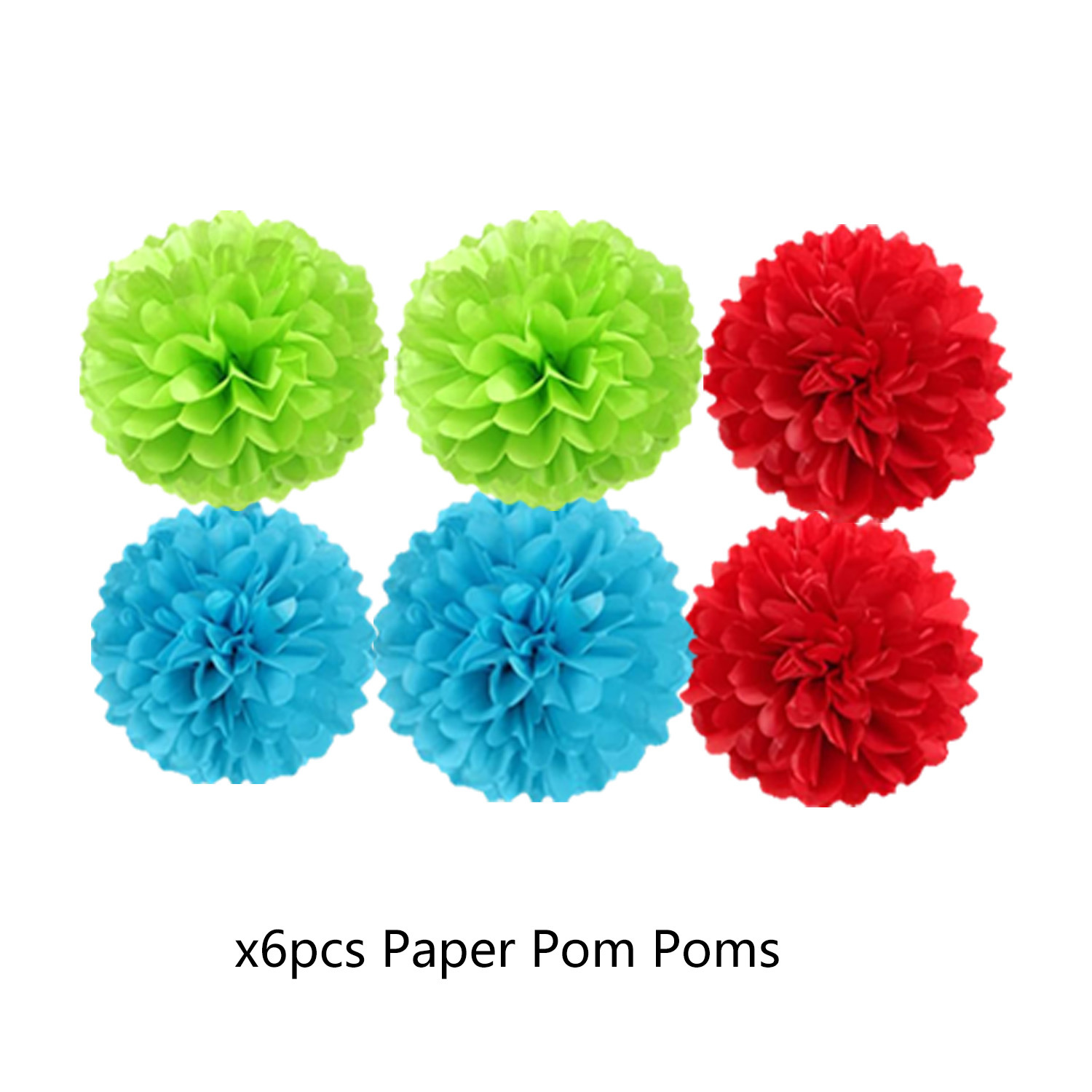 Paper Flower Ball 6PCS-Green Mario