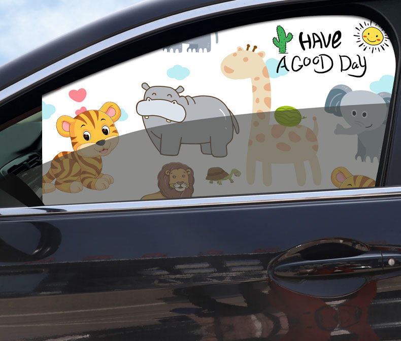 Car Sleeping Curtain, Baby Sunshade, Car Window Privacy Curtain, Magnetic Anti-Peep Sliding Rail Type for Car