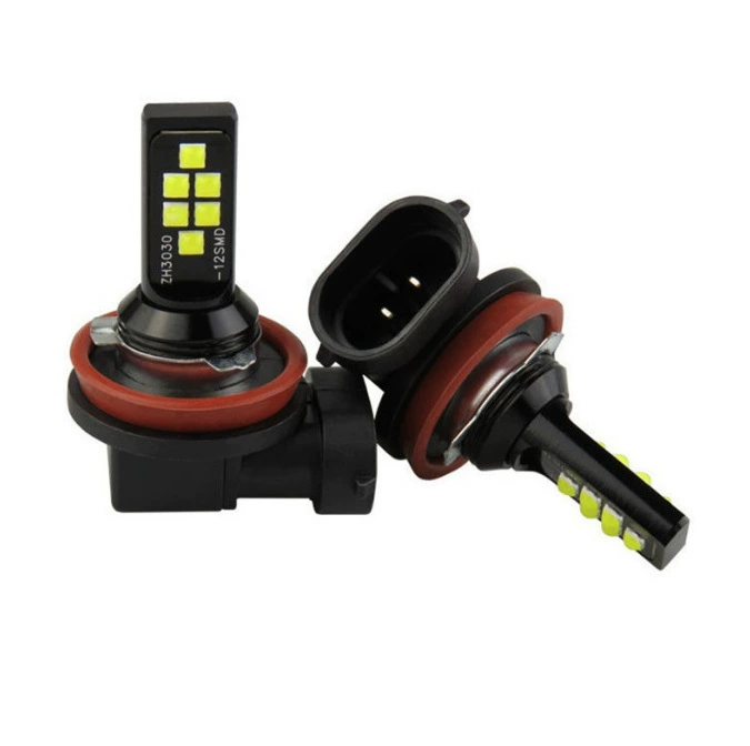 Новая автомобильная передняя светодиодная противотуманная фара H11 3030 12SMD, H4 9006, фара для езды, тюнингованная лампа