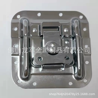 航空箱重型箱五金配件大挂锁平底挂锁带弹簧挂锁起凹挂锁扣