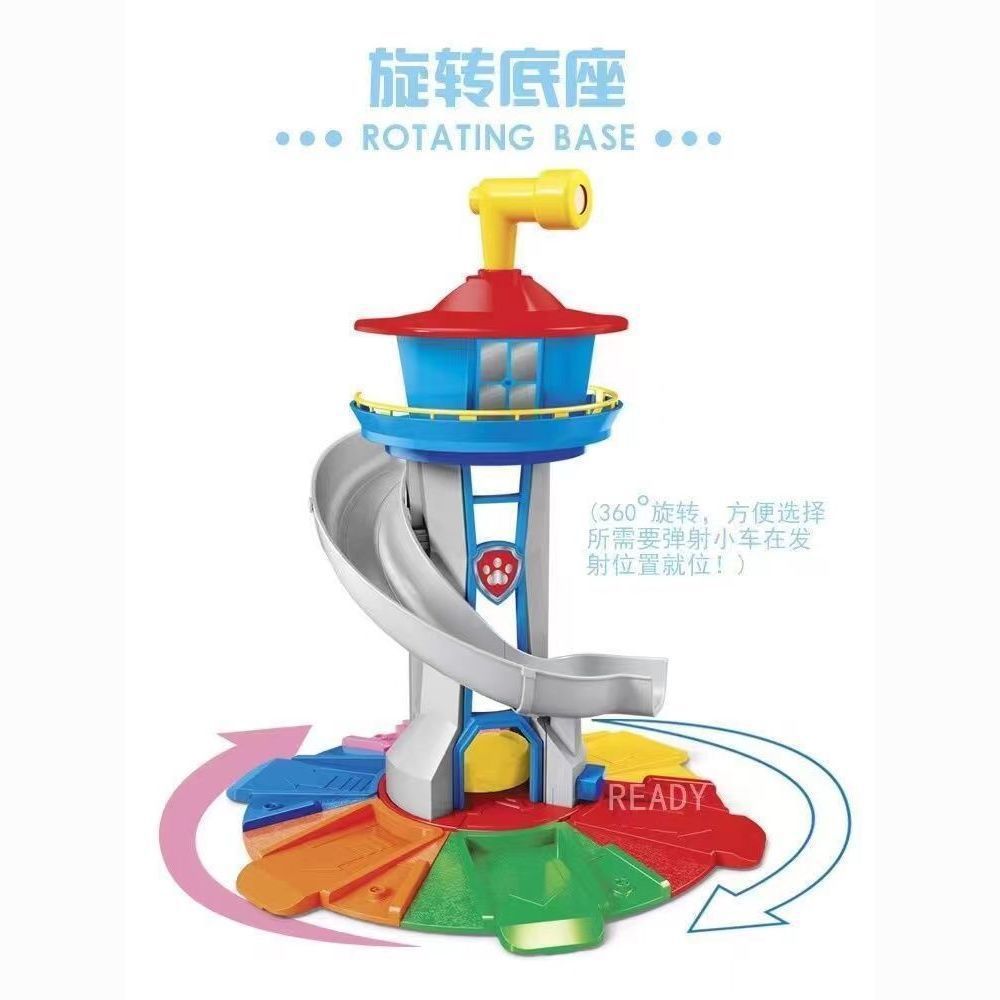 Wangwangli Great Achievement Full Set Children's Patrol Car Dog Toy Patrol Base Rescue Observation Headquarters Gift