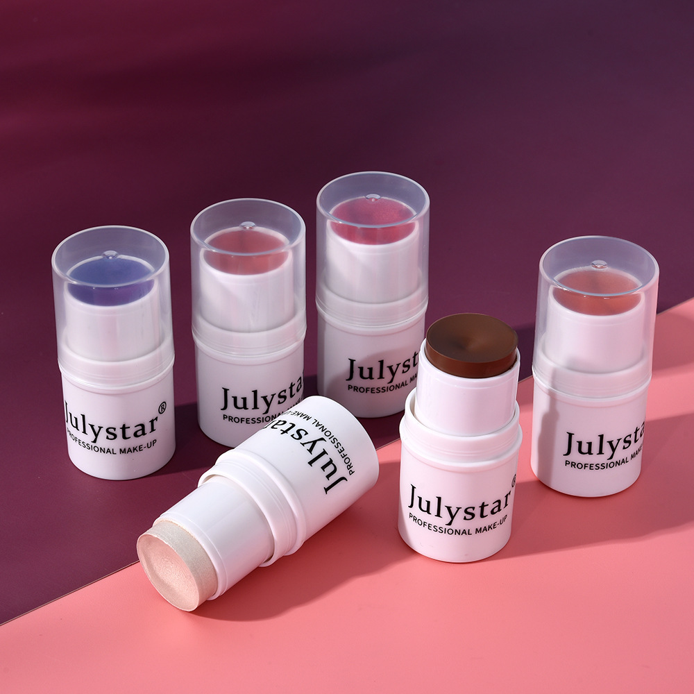 Julystar Single-color matte Contouring Blush Cream, Blush Stick, Six-color High-gloss Brightening Blush wholesale undefined