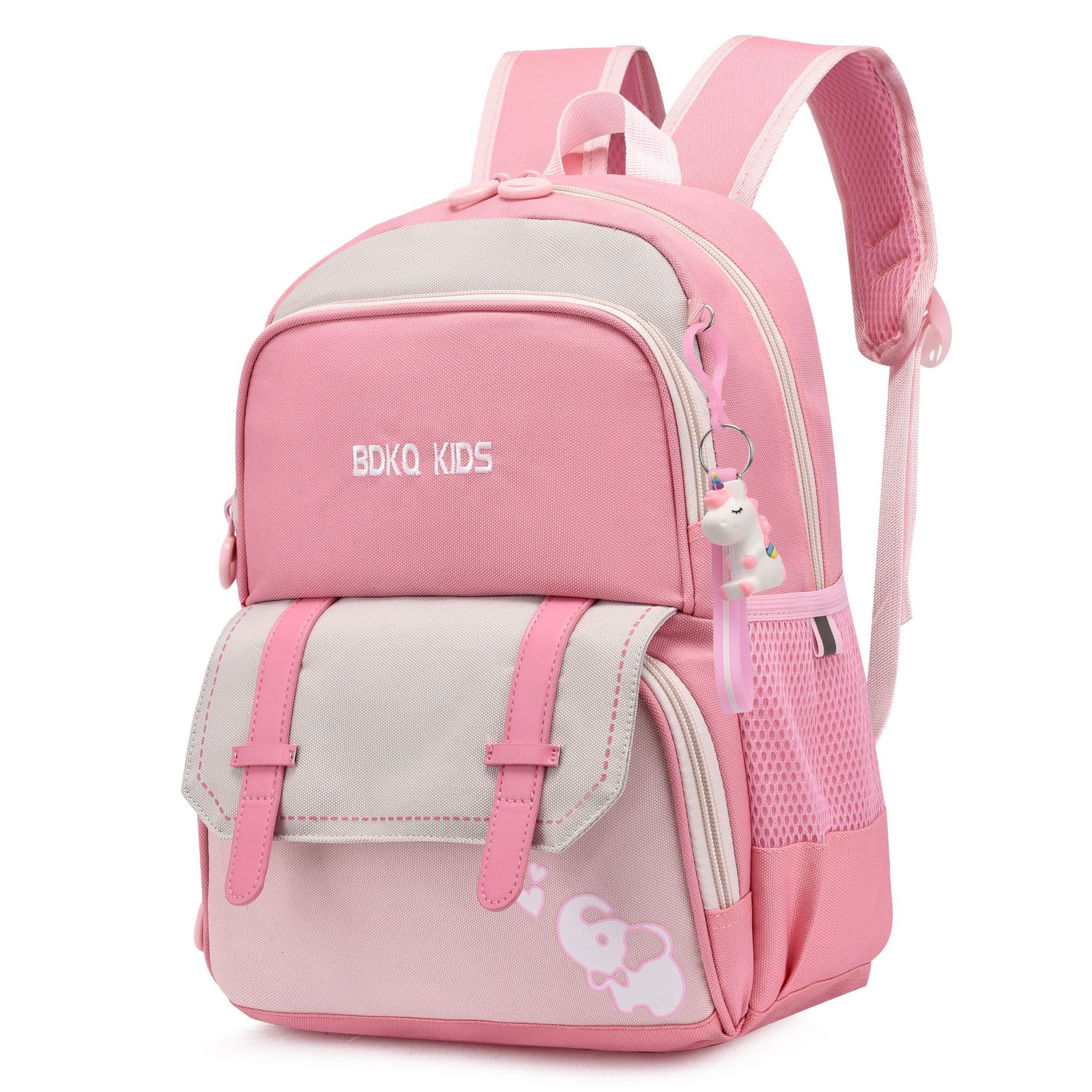 Mochila de gran capacidad para estudiantes de primaria mochila reductora de carga para niños y niñas de grado 1 y grado 2 mochila de comercio exterior jardín de infantes gran clase espalda