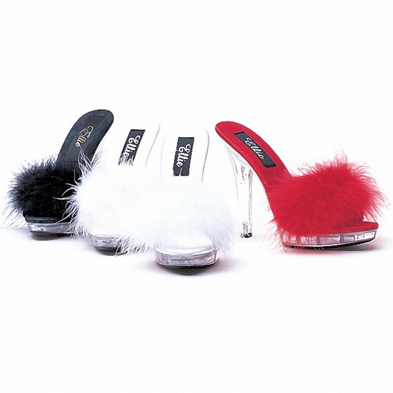 Zapatos de cristal de tacón alto sexy tacón de aguja zapatillas al aire libre transparente sandalias de las mujeres tacones altos 2021 verano moda online