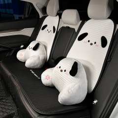 青い雨の漫画の自動車の座布団の夏のかわいい子犬の涼しい座布団の四季通用の通気の快適な車内の座布団の女性