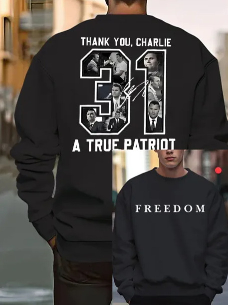 【跨境欧码】[Made in USA] Freedom Charlie Kirk Sweatshirt|undefined