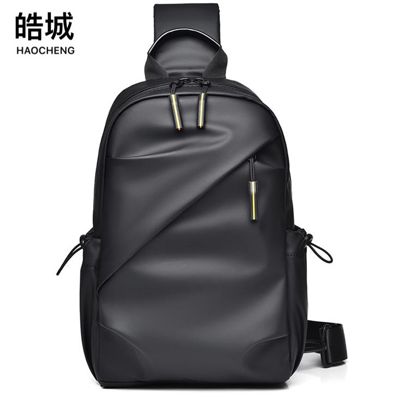 Bolso diagonal para hombre de deportes al aire libre portátil al por mayor transfronterizo, bolso de pecho para hombre anti-salpicaduras de viaje de ocio