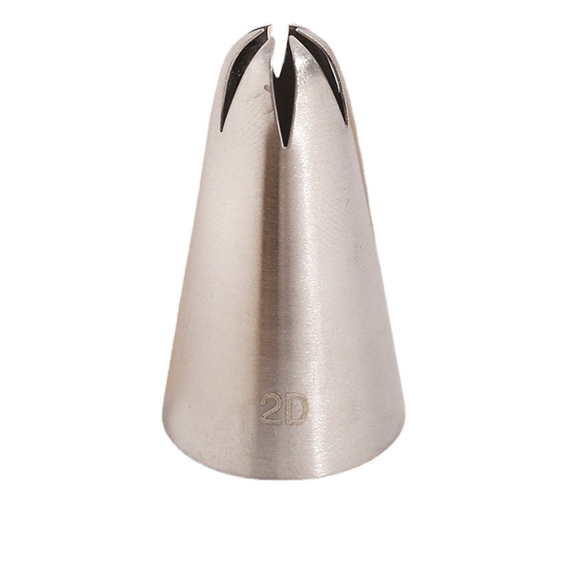2D Cookie Medium Cream Set Decorating Tip 304 Stainless Steel Rose Cookie Decorating Tip DIY Baking Tools