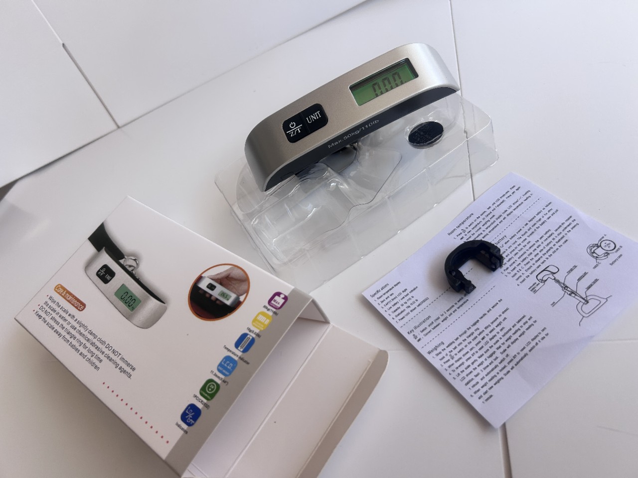 Taşınabilir Elektronik El Bagajı Terazi 50kg Hassas Kargo Terazisi Askılı Terazi 2000 Adet Ücretsiz Kargo Üretici Stok Toptan