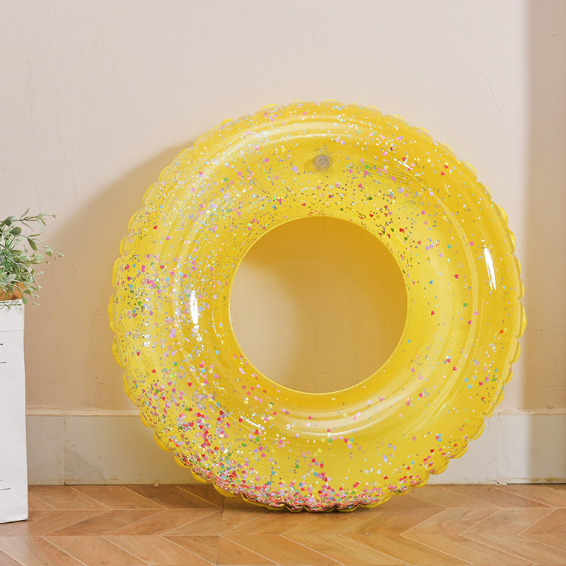 Fabricantes al por mayor engrosado anillo de natación transparente infláble para niños anillo axilar red flotante anillo doble anillo de natación de airbag