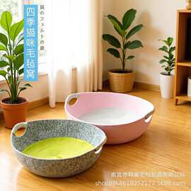 猫窝夏季毛毡窝猫咪睡觉猫盆猫锅四季通用宠物用品冬季窝猫床透气