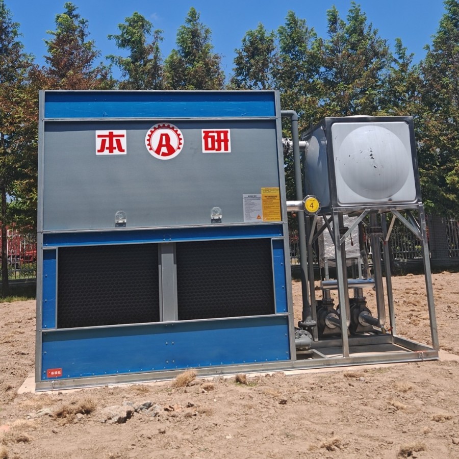 本研闭式横流冷却塔BY-HN-80T一体式撬装耐高温专用蒸发式封闭式