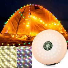 跨境长续航露营灯 户外便携野营卷尺灯led防水帐篷卷尺串灯可收纳