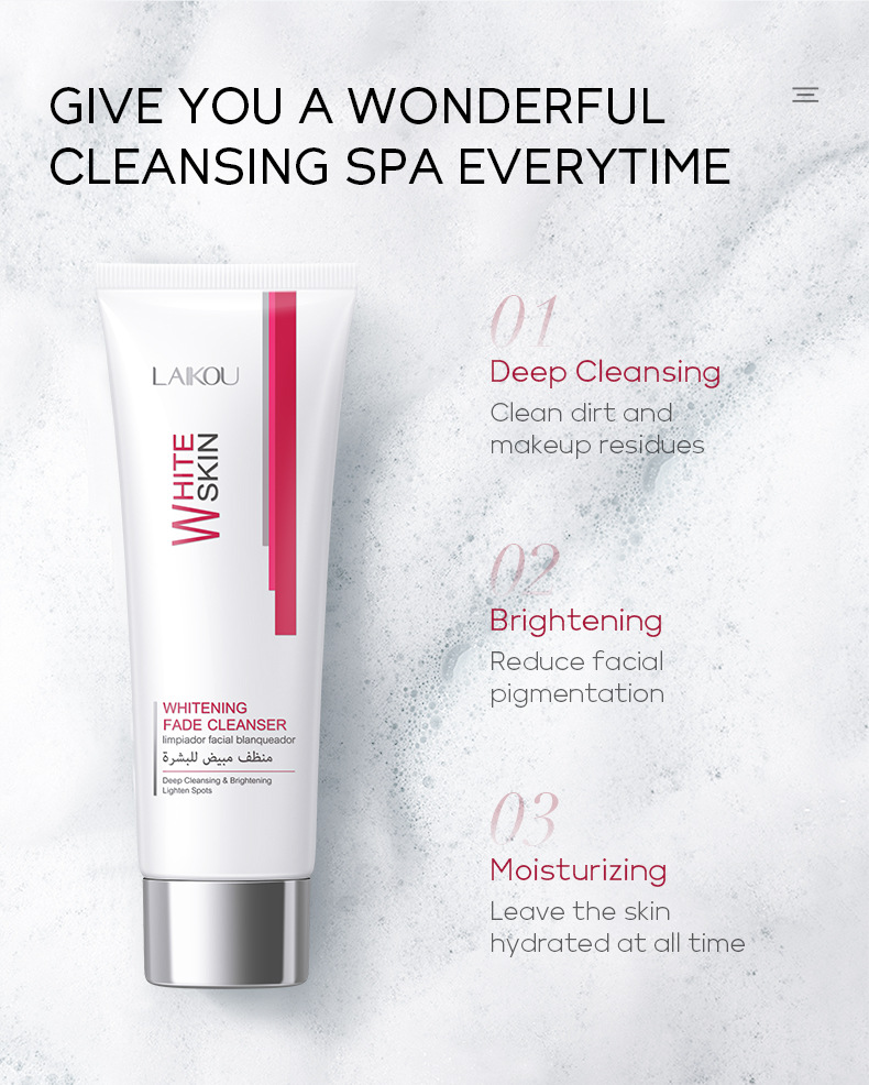 LAIKOU Niacinamide Facial Cleanser 80g, Facial Cleanser, Facial Cream Foam, Cleansing and skin care Cosmetics manufacturer undefined