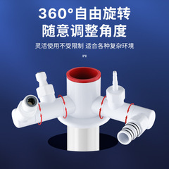 New kitchen drain pipe three-way drainage pipe odor prevention water purifier dishwasher four-way sink basin integrated drain system