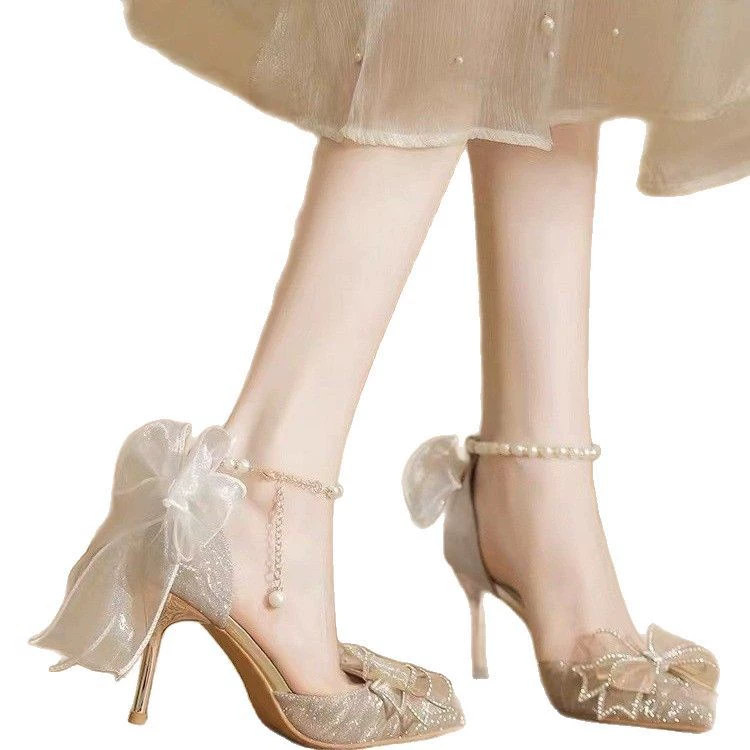 Wedding shoes with bow, 2025 years