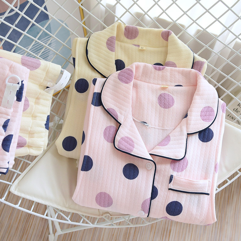 Newborn Postpartum Clothing 2021, Fleece Air Layer Fabric, Breastfeeding Set, October Postpartum Clothing Manufacturer Direct Supply