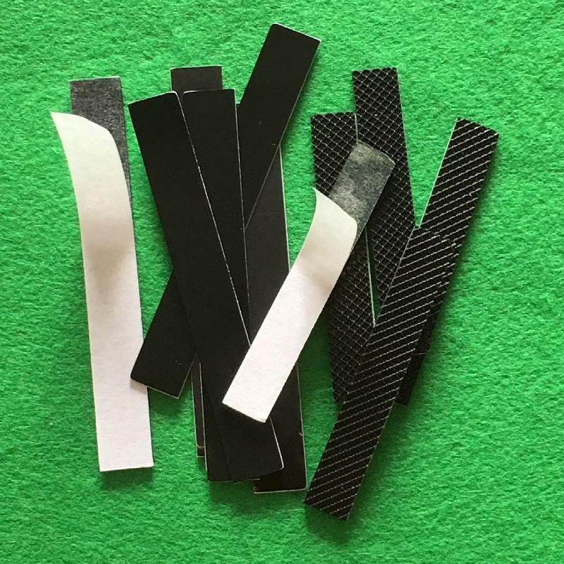 电子电器零部件磨砂硅胶防滑贴 黑色椭圆长方形组合6片装OP袋出货