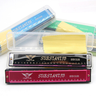 24-hole C- tone harmonica metal harmonica children beginner Enlightenment musical instrument educational early education toys