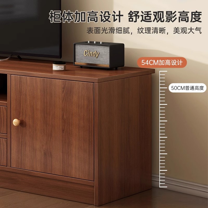 Gabinete de televisión sala de estar 2025 nuevo pequeño armario de almacenamiento doméstico en un armario de piso alto gabinete de televisión