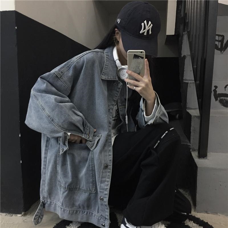 Women's Rock Scissors Jacket, 2026 Autumn New Style, Korean Ins Style, Hong Kong Style, Loose Fit, Boyfriend Style, Versatile Student Workwear Denim