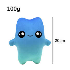 跨境新品fortnite sprite plush蓝色渐变大眼毛绒公仔玩偶