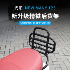 光陽new many 125背もたれ付きバックラックに適用します。背もたれのないオートバイの改造棚です。
