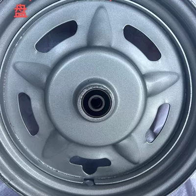 Motorcycle wheel hub load electric three-wheel steel - 300350-10-front-wheel-silver