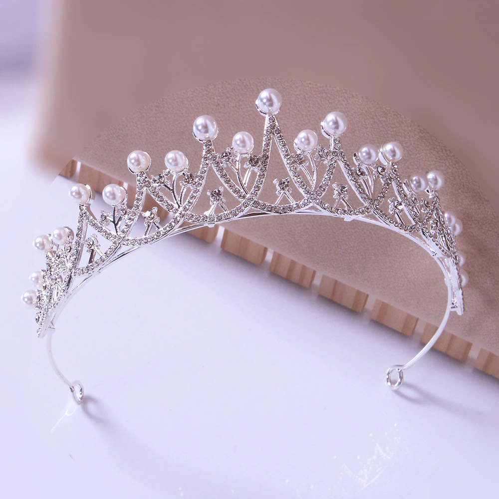 Elegant hair accessory for bride from pearl, wedding dress, universal bridesmaid dress, headband, (Cross-border trading), wholesale