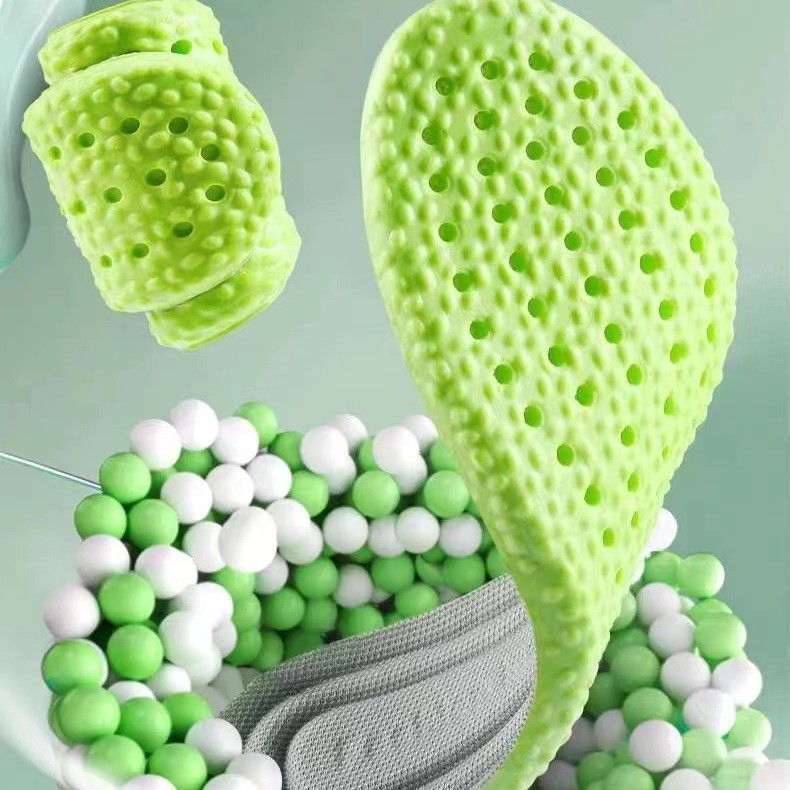 Plantilla de zapatos deportivos con suela suave no cansada, plantilla de zapatos antiolor, absorción de sudor, sensación de pisar excrementos, resorte suave transpirable, desodorante, plantilla de calentamiento de invierno