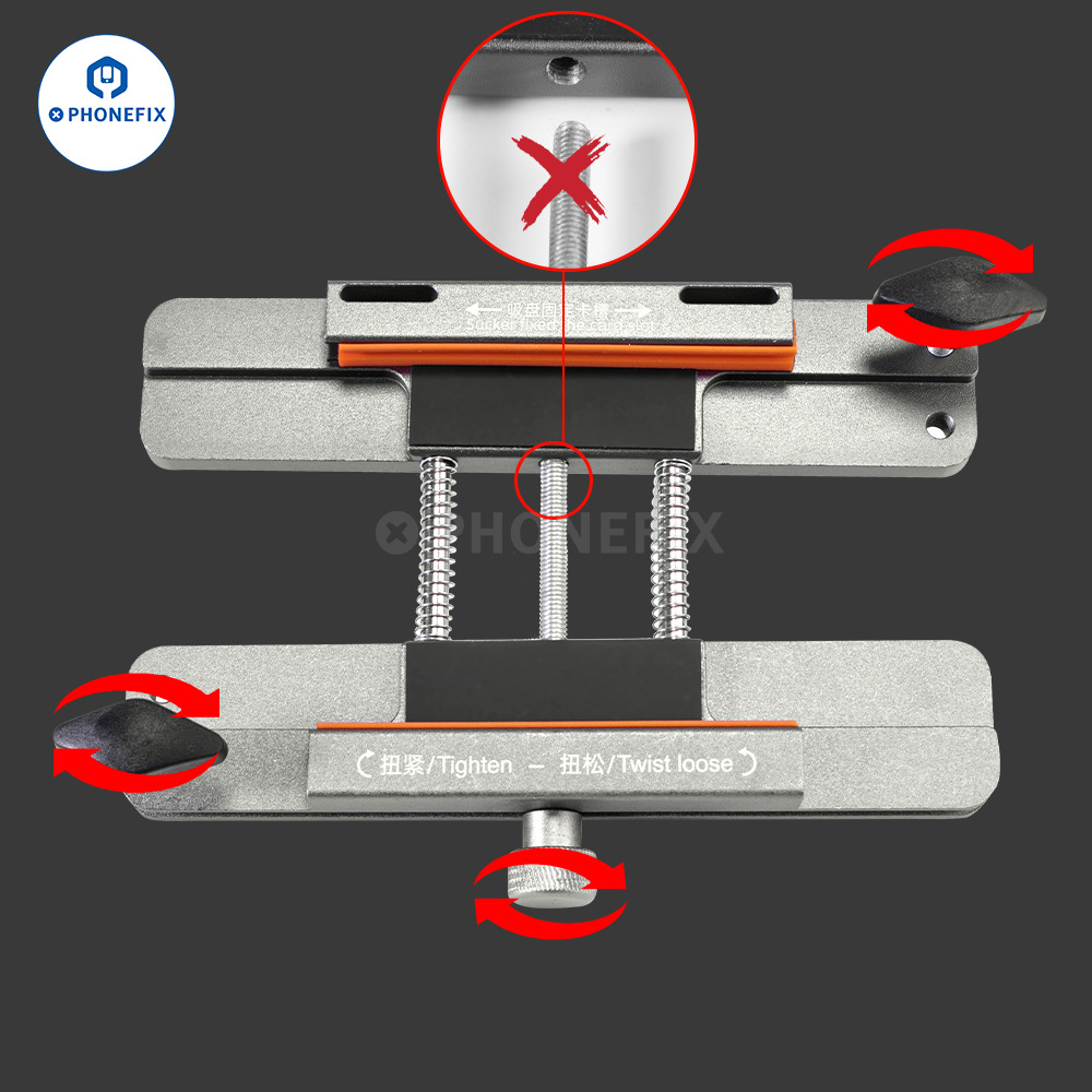 HW-171 새로운 다기능 스크린 세이버 클램프를 쉽게 유리 뒷면 커버를 제거하여 스크린 금형 세트 고정시킵니다.