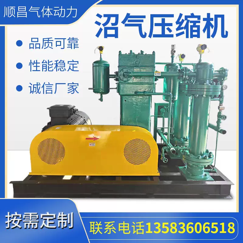 厂家供应沼气压缩机 全无油气体增压机气体压缩机沼气压缩设备