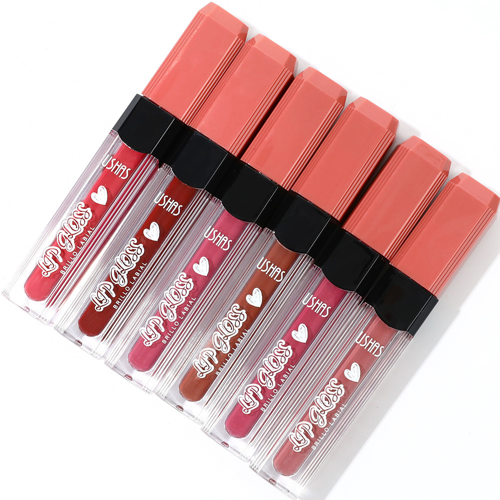 USHAS6 essence Mouth Red Glaze Female Lip Color Lippenstift berührt nicht die Tasse matt_voghion.com
