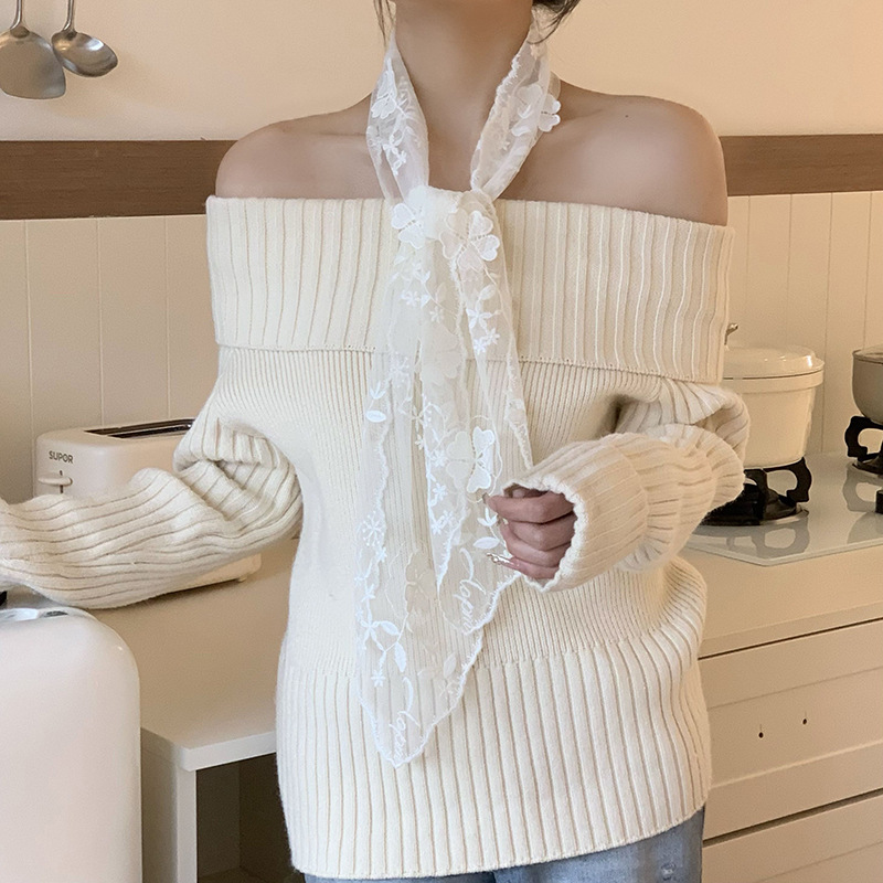 Buñuelo de encaje correa de cabello de mujer variedad de correa de correa de estilo coreano in-mode buñuelo hueco flor decoración buñuelo buñuelo buñuelo