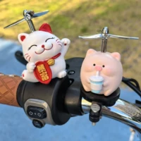 Piggy Road Car Mountain Car Велосипед Декоративный кот электромобиль мотоцикл украшение автомобиль милая кукла