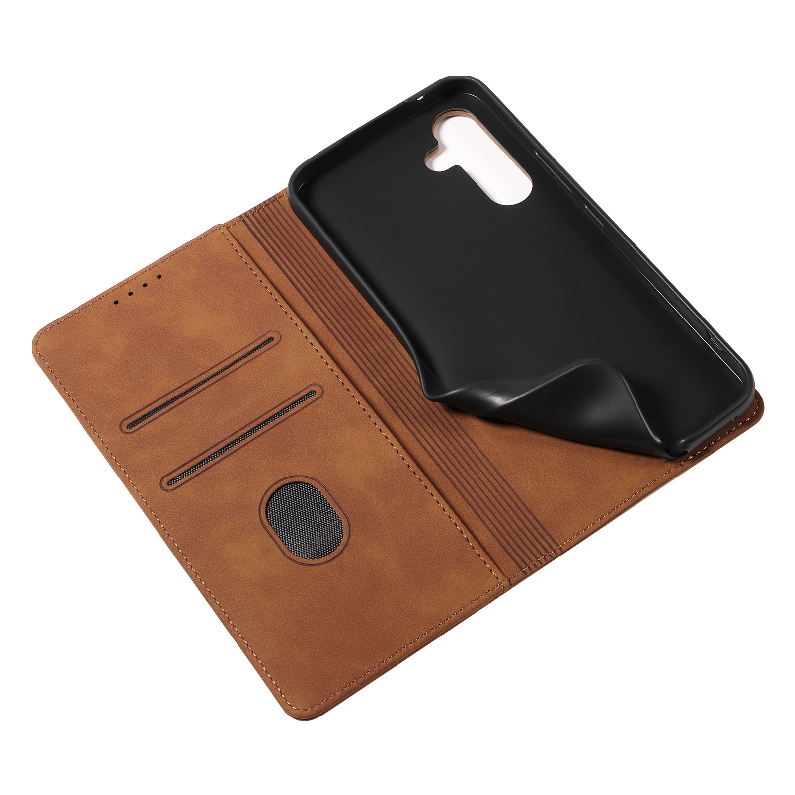 Retro Flip Phone Case Compatible With Samsung A17 A16 A15 A55 Magnetic SIM Card Slot Compatible A07 Mobile Phone Accessories_voghion.com