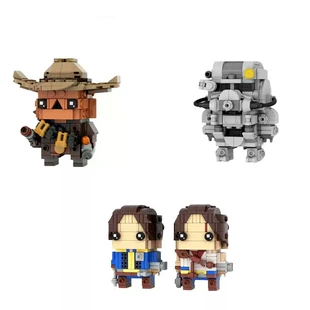 Конструктор MOC: фигурка из Fallout квадратная голова