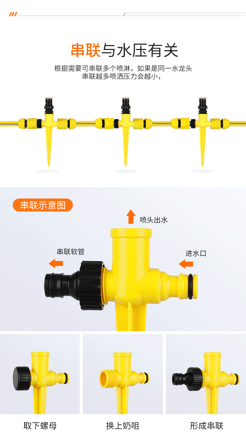 直销房顶降温喷水器自动洒水器喷头养殖屋顶喷淋系统楼顶喷水装置详情8