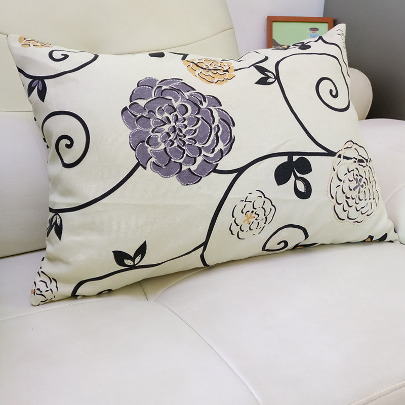 Sofá almohada cubierta rectangular sin núcleo almohada almohada almohada de algodón espalda vieja tela gruesa almohada de cintura larga sala de estar al por mayor