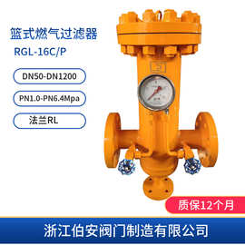 篮式燃气过滤器RGL-16 DN100 PN16