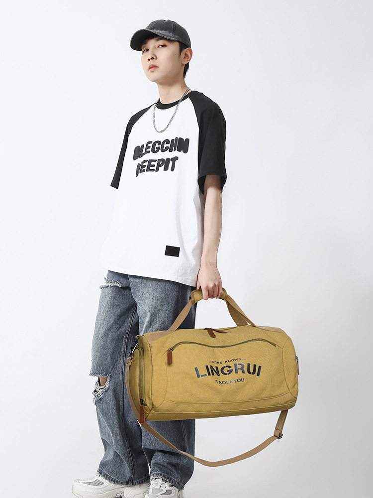 025 nueva bolsa de viaje para hombres y mujeres de gran capacidad bolsa de equipaje a prueba de rociamientos separación seca y húmeda mochila deportiva de fitness