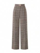 Z 75715 Colorful Plaid Wool Trousers ��ɫë�ظ��ӿ� �羳����