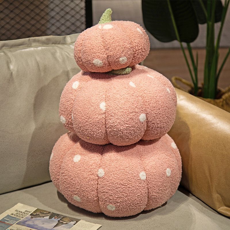 New Polka Dot Pumpkin Cushion Living Room Bay Window Cushion Sofa Pillow Cute Decorative Ornaments Bedroom Bed Backrest