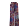 Blue see-through mesh trousers