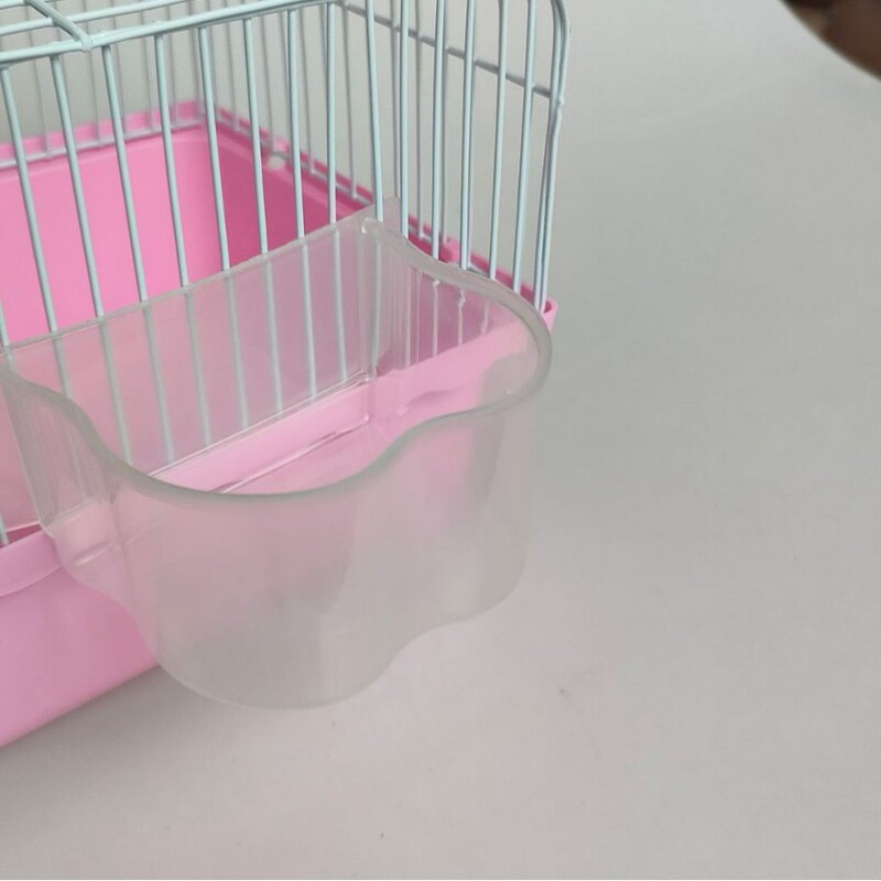 オウム、オカメインコ、セキセイインコの餌箱、プラスチック製吊り下げ式こぼれ防止・飛沫防止鳥の餌缶、鳥かごアクセサリー、鳥の餌ボウル|undefined