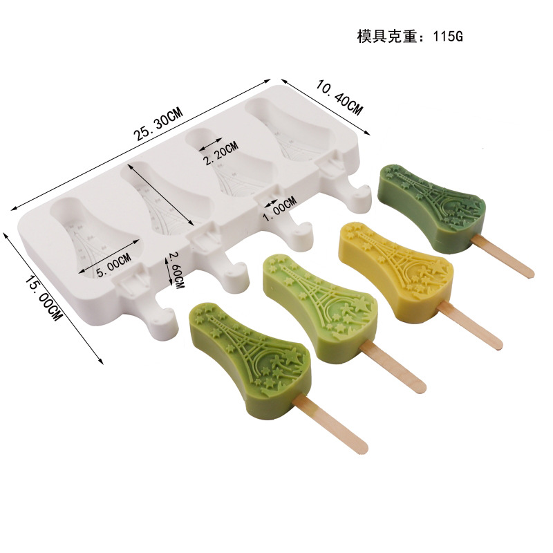 Tiktok de verano helado hecho en casa molde de paleta de helado pudín ovalado helado