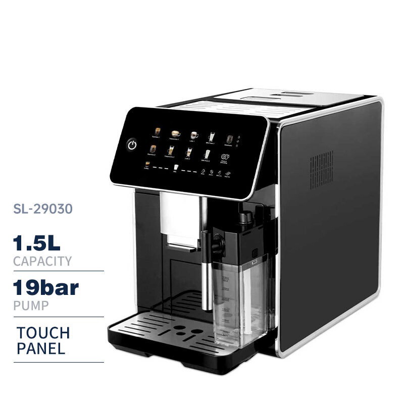 Factory direct supply of cross-border European standard fully automatic coffee machine with automatic cleaning and latte art milk frothing function Factory direct supply of cross-border European standard fully automatic coffee machine with automatic cleaning and latte art milk frothing function