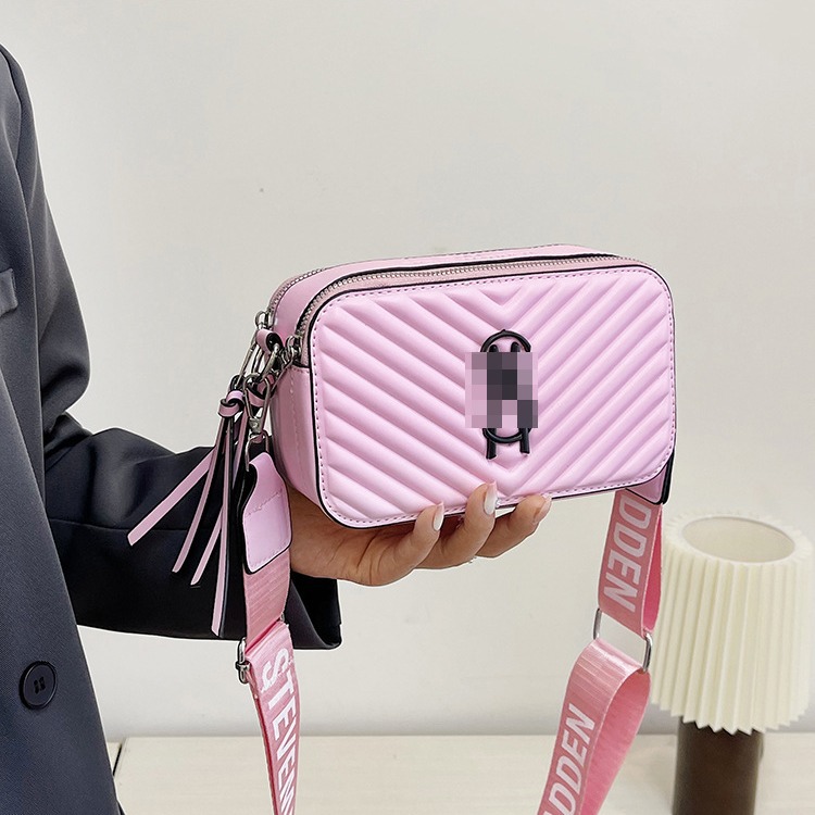 Bolso de hombro transfronterizo, moda femenina, bolso de cámara, letras, diseño de nicho, bolso de mensajero casual de todo fósforo