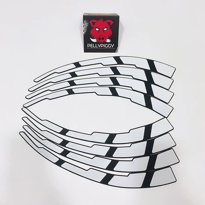 【Integrated Blade】Tire Blade Decorative: Other Automotive Exterior Supplies - white-conjoined-sequence-blade