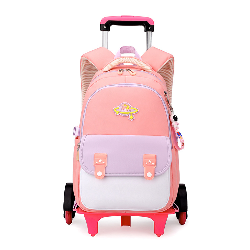 Mochila infantil de pescado natural para estudiantes de primaria grados 1 - 3 - 4 mochila de tirón para subir escaleras mochila de doble propósito al por mayor transfronteriza